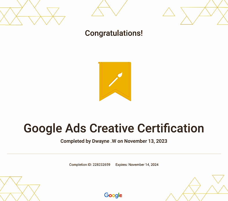 Google Ads Creative Certification